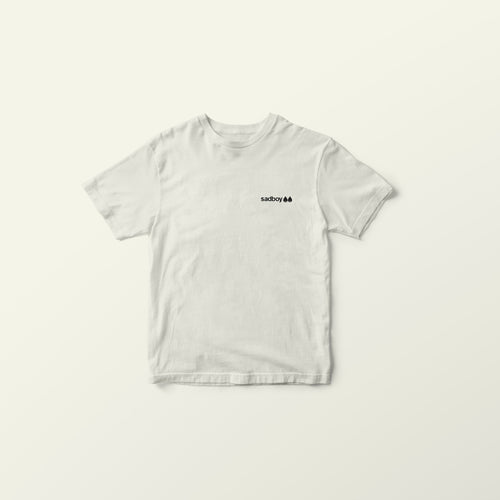 Sad Boy Sunday Tee warm white product comp